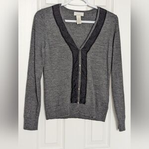 Tweeds Women's (Petite Large) Merino Wool V-Neck Button Up Sweater/Cardigan